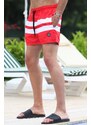 Madmext Men's Red Marine Shorts 4257