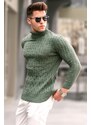 Madmext Light Khaki Turtleneck Knitwear Sweater 5759
