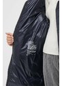 Péřová bunda Hetrego dámská, šedá barva, zimní, oversize