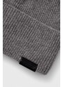 Čepice Calvin Klein šedá barva, z tenké pleteniny