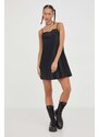 Šaty Abercrombie & Fitch černá barva, mini, oversize