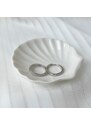 Stříbrné kroužkové náušnice zdobené zirkony - Meucci SYE074
