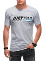 Inny Originální šedé tričko s motivačním nápisem S1885