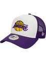 BÍLO-FIALOVÁ KŠILTOVKA NEW ERA A-FRAME LOS ANGELES LAKERS CAP