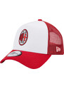 ČERNO-BÍLÁ KŠILTOVKA NEW ERA TRUCKER A-FRAME AC MILAN CAP Červená