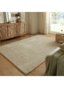 Flair Rugs koberce Kusový ručně tkaný koberec Tuscany Textured Wool Border Natural - 60x230 cm