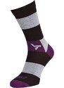 Unisex cyklo ponožky Silvini Bardiga černá/fialová
