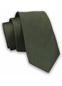 Trendy olivová pánská kravata Angelo di Monti
