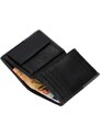 Pepe Jeans Con Monedero vertikální kožená peněženka - černá