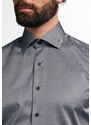 ETERNA Modern Fit šedá neprůhledná košile dlouhý rukáv Non Iron Cover