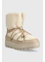 Sněhule Tommy Hilfiger TOMMY TEDDY SNOWBOOT béžová barva, FW0FW07505