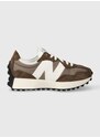 Sneakers boty New Balance U327LG hnědá barva