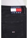 Džíny Tommy Jeans Sylvia dámské, černá barva