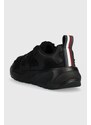Sneakers boty Tommy Hilfiger TH FUR FASHION RUNNER černá barva, FW0FW07307
