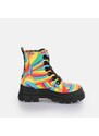 BUFFALO Aspha Lace Up Hi - Vegan Nappa - Black Rainbow BLACK