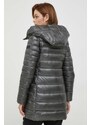 Péřová bunda Hetrego dámská, šedá barva, zimní