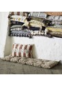 Madam Stoltz Bavlněná matrace Beige/Sienna/Coffee 45 x 125 cm