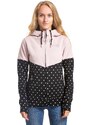 Meatfly dámská technická mikina Omni Powder Pink/Black Dots | Růžová