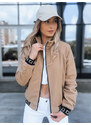 BASIC CAMEL PROŠÍVANÁ BOMBER BUNDA HERA Béžová