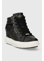 Sneakers boty Guess ROXANA černá barva, FL8ROX LEA12