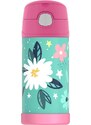 Thermos Dětská termoska s brčkem - wild flowers 0,355