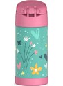 Thermos Dětská termoska s brčkem - wild flowers 0,355