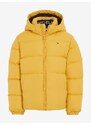 Žlutá klučičí prošívaná zimní bunda Tommy Hilfiger - Kluci