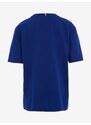Tmavě modré klučičí tričko Tommy Hilfiger - Kluci