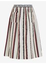 Krémová holčičí pruhovaná midi sukně Tommy Hilfiger - Holky