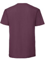 Burgundy Men's T-shirt Iconic 195 Ringspun Premium Fruit of the Loom