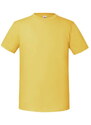 Iconic 195 Ringspun Premium Fruit of the Loom Men's Yellow T-shirt