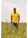 Yellow Iconic Combed Cotton T-shirt Fruit of the Loom