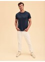 Navy blue Iconic combed cotton t-shirt Fruit of the Loom