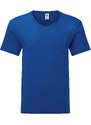 Blue Men's T-shirt Iconic V-Neck Fruit of the Loom