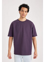 DEFACTO Oversize Fit Crew Neck T-Shirt