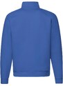 Blue Men's Sweatshirt Zip Neck Sweat Fruit of the Loom