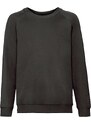 Czarna bluza dziecięca Raglan Sweat Fruit of the Loom