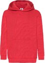 Red children's sweatshirt Classic kangaroo Fruit of the Loom