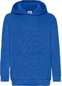 Blue children's sweatshirt Classic kangaroo Fruit of the Loom