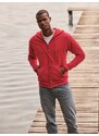 Red Zippered Hoodie Classic Fruit of the Loom