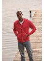 Red Zippered Hoodie Classic Fruit of the Loom