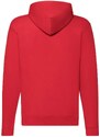 Red Zippered Hoodie Classic Fruit of the Loom