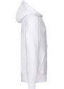 White Men's Hoodie Lightweight Zip Thru Hooded Sweat Fruit of the Loom