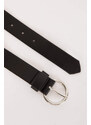 DEFACTO Woman Oval Buckle Faux Leather Classic Belt