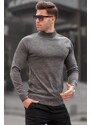 Madmext Anthracite Slim Fit Half Turtleneck Men's Knitwear Sweater 6343