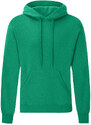 Green Men's Hooded Sweat Fruit of the Loom