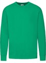 Green Men's Sweatshirt Lightweight Set-in-Sweat Sweat Fruit of the Loom