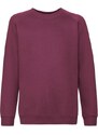 Burgundowa bluza dziecięca Raglan Sweat Fruit of the Loom