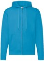 Blue Zippered Hoodie Classic Fruit of the Loom