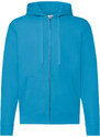 Blue Zippered Hoodie Classic Fruit of the Loom